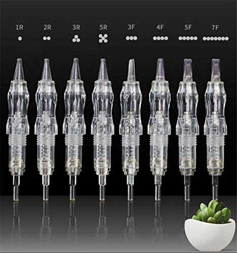 Biomaser® Aghi per trucco permanente Slope Microblading Ago per tatuaggio per sopracciglio labbro Makeup Pen Machine Aghi Tips (3F)