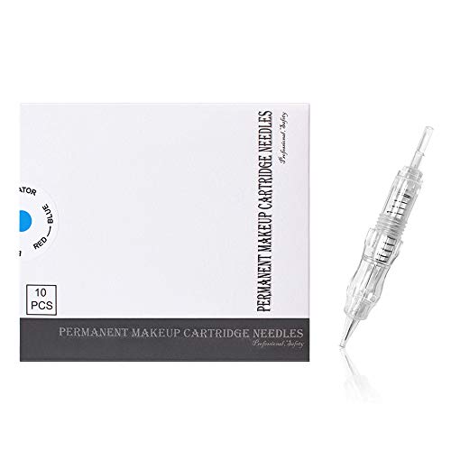 Biomaser® Aghi per trucco permanente Slope Microblading Ago per tatuaggio per sopracciglio labbro Makeup Pen Machine Aghi Tips (3F)