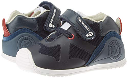 Biomecanics 191168, Zapatillas de Estar por casa Bebé Unisex, Azul (Azul Marino (Rejilla) Paprika), 22 EU