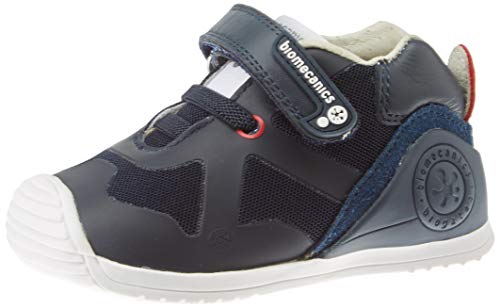 Biomecanics 191168, Zapatillas de Estar por casa Bebé Unisex, Azul (Azul Marino (Rejilla) Paprika), 22 EU
