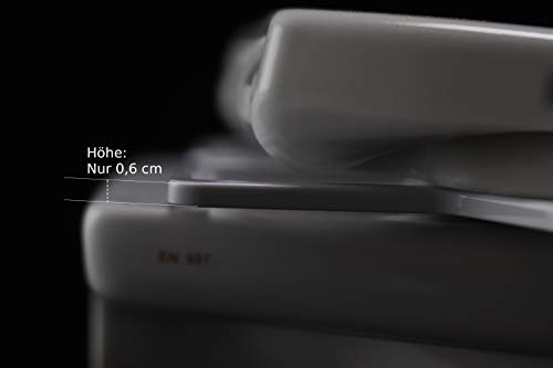 BisBro Deluxe Slim Bidet 2082 | Ducha-bidé de WC con agua caliente para la higiene íntima | Funciona sin electricidad | Limpieza con agua