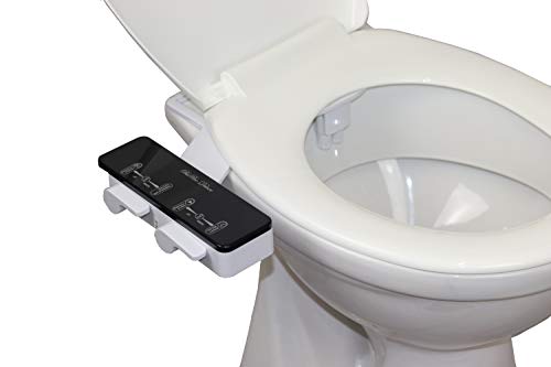 BisBro Deluxe Slim Bidet 2082 | Ducha-bidé de WC con agua caliente para la higiene íntima | Funciona sin electricidad | Limpieza con agua