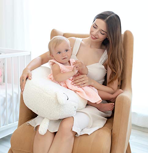 Bisoo 4en1 Cojín De Lactancia Bebe Peluche Almohada De Aprendizaje y Decoracion - Funda Lavable - Regalo Original Recien Nacido Embarazada Baby Shower