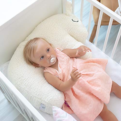 Bisoo 4en1 Cojín De Lactancia Bebe Peluche Almohada De Aprendizaje y Decoracion - Funda Lavable - Regalo Original Recien Nacido Embarazada Baby Shower