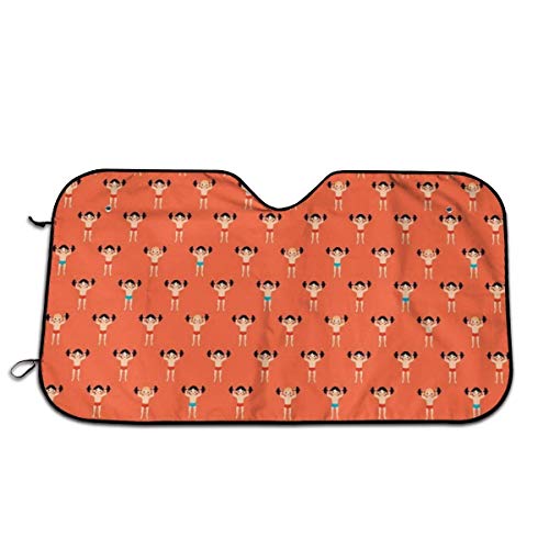 Biubiu-Shop Levantamiento de Pesas Body Builders Parabrisas Cubierta de protección Solar Visor Protector Sombrillas Cubre Toldos- Ajuste Universal 51 X 27.5 Pulgadas