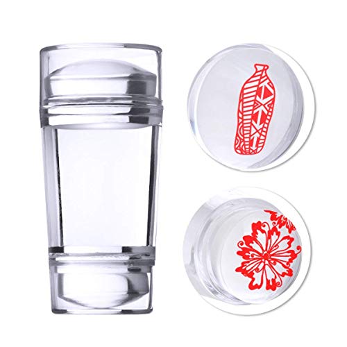 Biutee Set de Stamping Nail Art 10 Pcs Plantilla para Uñas +1pcs Estampador+1pcs Raspador+1 Pcs Bolso Para Placa