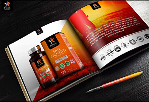 BL Saw Palmetto con Zinc 3000mg por Capsula | 120 Capsulas Veganas de Alta Potencia | Saw Palmetto Pelo y la Salud Masculina — Sin OGM, Lacteos o Alergenos