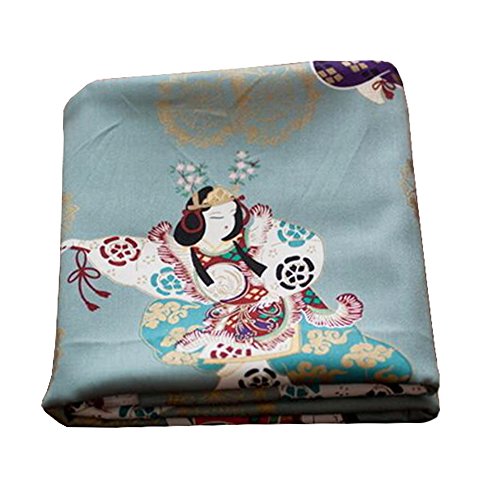 Black Temptation Telas Hechas a Mano de Estilo japonés -DIY Regalos Bolso/Kimono/Fundas de almohada-A12