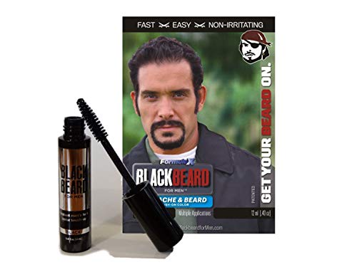 Blackbeard for Men - Cepillo temporal de color 12 ml, color negro