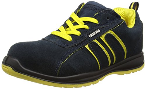 Blackrock Hudson Trainer - Zapatillas de seguridad con punta de acero, Unisex Adulto,Multicolor (Navy/Yellow), talla 46 EU (11 UK)