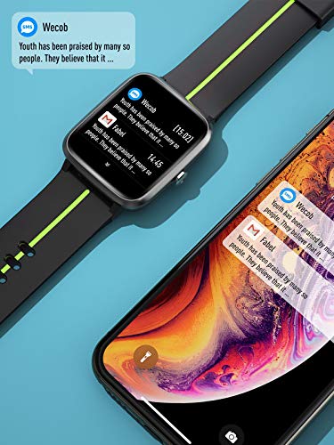 Blackview Smart Watch,Relojes Inteligentes Hombre/Mujer/niños con GPS,Pulsera de Actividad,Monitores de Actividad,Pantalla Pulsómetro Fitness Tracker 42mm