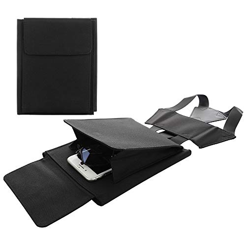 Blanketswarm bolsa de viaje organizadora, portátil, ajustable, correa de equipaje de viaje, bolsa de viaje elástica para fijar cualquier bolsa, organizador de equipaje lateral, nailon, negro, 17.5x21