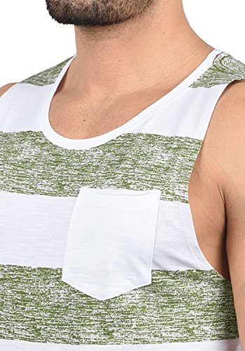 BLEND Viva Camiseta Básica De Tirantes Tanque Tank Top, tamaño:L, Color:Green Olive (77208)