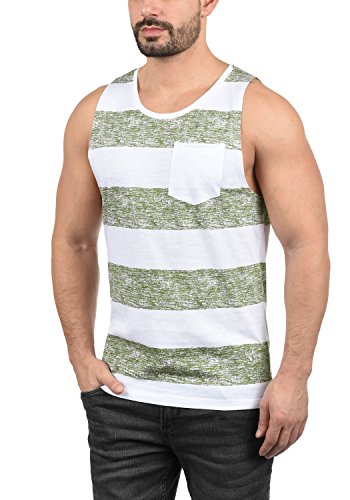 BLEND Viva Camiseta Básica De Tirantes Tanque Tank Top, tamaño:L, Color:Green Olive (77208)