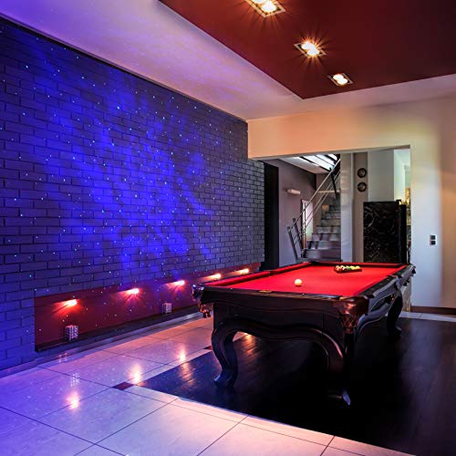 BlissLights Sky Lite - Nube de nebulosa de proyector LED para salas de juegos, cine en casa o ambiente de luz nocturna - Clásico (verde/azul)