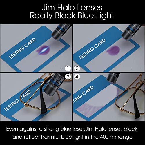 Bloqueo de Luz Azul Gafas de Lectura Ordenador,Estilo de Retro Aviador Reducir Fatiga Visual Anti Deslumbramiento Lente Claro Vídeo Anteojos Hombre Mujer(Dorado/Claro)