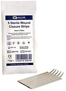 Blue-Lion - Tiras de cierre para heridas (10 unidades, 75 mm x 3 mm)