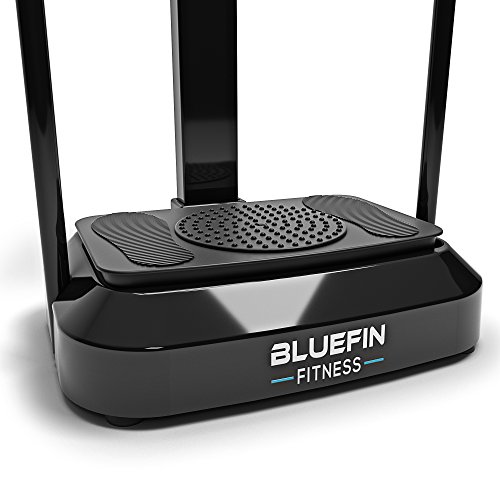 Bluefin Fitness Plataforma Vibratoria | Modelo Pro | Diseño Mejorado con Motores Silenciosos y Altavoces Incorporados (Negro)