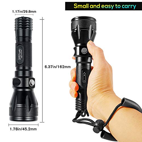 Bluefire 1200 Lumen CREE XM-L2 Linterna de Buceo, Profesional Linterna Submarina Impermeable de Seguridad para Exteriores Deportes (Negro)