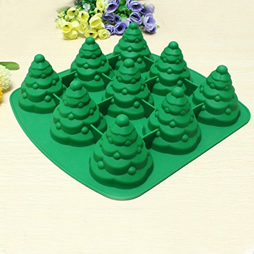 Bluelover 3D Árbol De La Torta Del Molde De Silicona Galleta De La Navidad De La Hornada Del Chocolate Del Molde