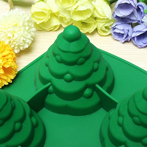 Bluelover 3D Árbol De La Torta Del Molde De Silicona Galleta De La Navidad De La Hornada Del Chocolate Del Molde