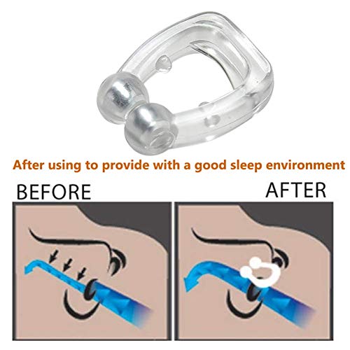 Bluelover Silicona Ronquido Tapón Anti Ronquido Nariz Clip Ayuda Para Dormir Prevenir Boca Seca Ayuda A Respirar