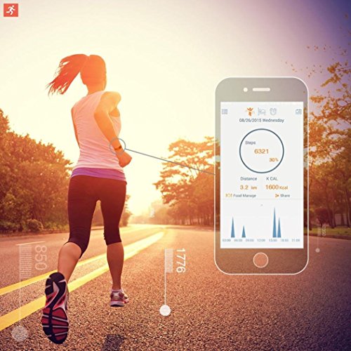 Bluetooth Smart Muñeca Banda Dormir Deportes Fitness Actividad Tracker Podómetro, Pulsera Inteligente Reloj Tw64.Compatible con Android Ios Teléfono Inteligente, Verde