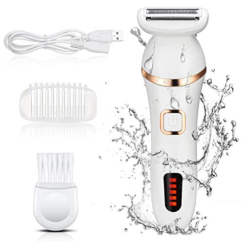 Body Hair Remover for Women, depilator eléctrico para mujeres con LED dispaly para el cuerpo del cabello Removal, Finger Hair, Bikini, Arms, color blanco