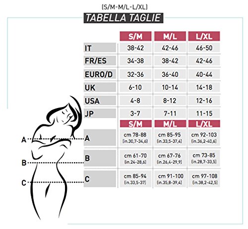 Body&Co Pinocchietto Deportivo con microcápsulas de cafeína Anti-Celulitis Anti-cansancioquema Grasas reafirmante (Negro, L/XL)