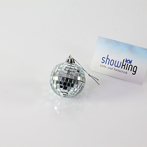 Bola de discoteca GLIX con espejos, Ø 5 cm, plateada - Esfera para colgar / Decoración fiestas - showking