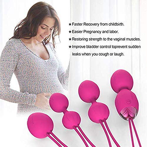 Bola de Masaje 2 en 1 Kegel Ejercicio Peso médico Recomendado Control de vejiga Femenina y Femenina y Ejercicios del Piso pélvico