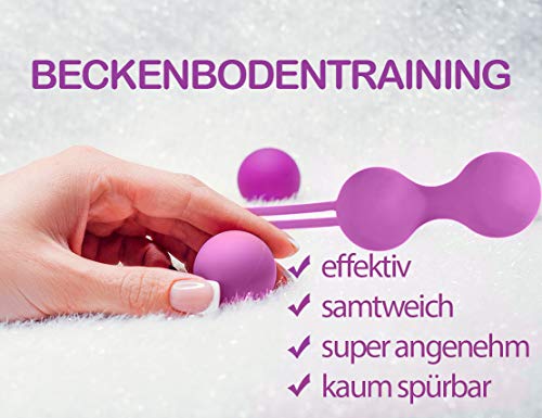 Bolas Chinas - Juego completo para el Entrenamiento atractivo del suelo pélvico para mujeres - Perfecto para reafirmar el músculo pélvico y para la prevención de incontinencia