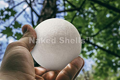 Bolas para secadora de lana sin blanquear, tamaño XL, 6 unidades – Suavizante natural reutilizable – Bolas de lana de fieltro – Ahorra tiempo de secado y reduce las arrugas, suavizante de ropa