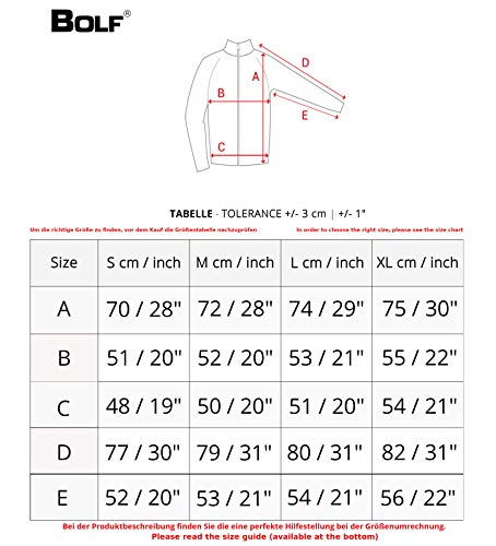 BOLF Hombre Camiseta Básica de Manga Larga Escote Redondo Estilo Diario RWX 145359 Azul Oscuro M [1A1]