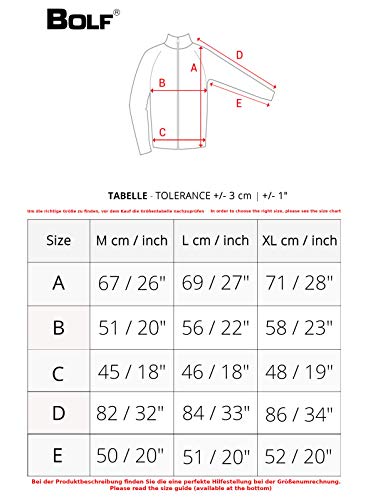BOLF Hombre Chaqueta de Entretiempo Cierre de Cremallera Cuello Elevado Estilo Diario Extreme 1907 Azul Oscuro M [4D4]