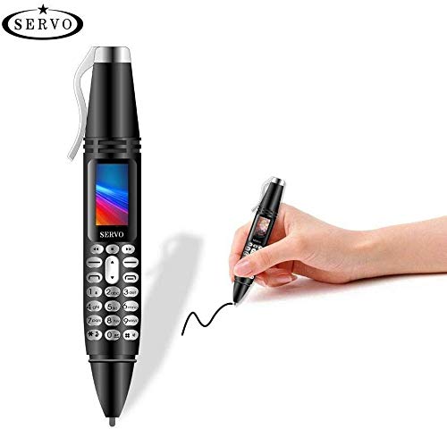 Bolígrafo con teléfono móvil mini, pantalla pequeña, GSM Dual SIM, marcador, Bluetooth, teléfono móvil con grabadora de cámara.