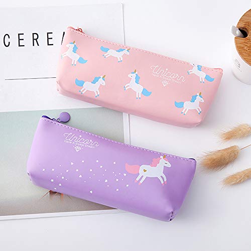 Bolígrafos de unicornio para niñas, regalo de cumpleaños escolar, Aperil juego de bolígrafos de unicornio para escribir con tinta negra suave para niños de 3 4 5 6 7 8 9 10 años, 10 unidades