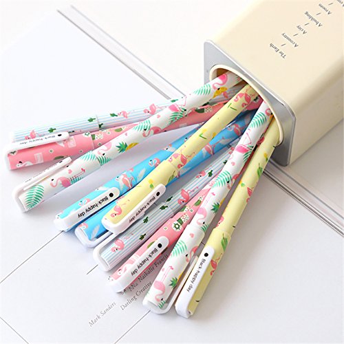 Bolígrafos de unicornio para niñas, regalo de cumpleaños escolar, Aperil juego de bolígrafos de unicornio para escribir con tinta negra suave para niños de 3 4 5 6 7 8 9 10 años, 10 unidades