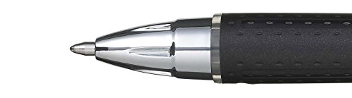 Bolígrafos Jetstream SXN-210 RT, tinta azul que evita los borrones y la manipulación, bola de 1,0 mm, agarre de caucho, paquete de 3