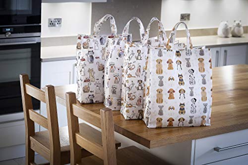 Bolsa de la Compra, Reutilizables con Diseño Bonito Gato, 40 cm x 32 cm x 13 cm, Regalo para las Mujeres y los Amantes de los Gatos