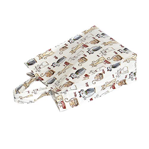 Bolsa de la Compra, Reutilizables con Diseño Bonito Gato, 40 cm x 32 cm x 13 cm, Regalo para las Mujeres y los Amantes de los Gatos