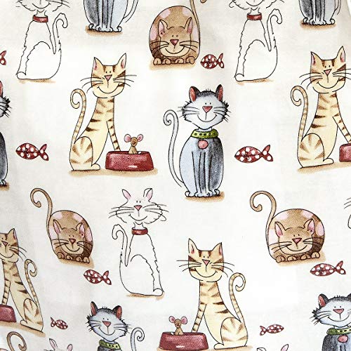Bolsa de la Compra, Reutilizables con Diseño Bonito Gato, 40 cm x 32 cm x 13 cm, Regalo para las Mujeres y los Amantes de los Gatos