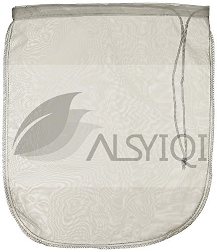 Bolsa de leche de almendra Alsyiqi, reutilizable, de malla fina, colador de alimentos multiusos, 1 unidad, nailon, Blanco, 120 Mesh