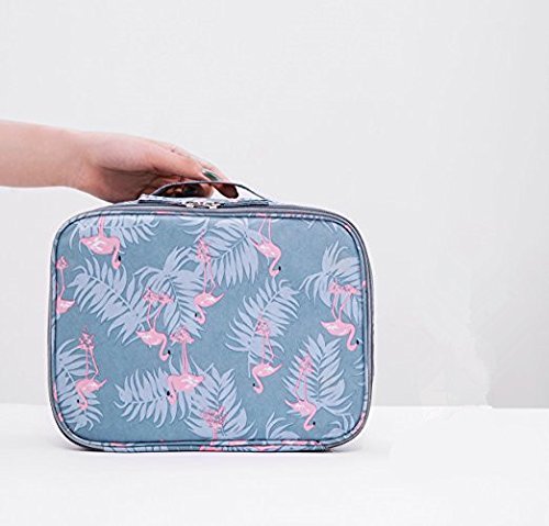 Bolsa de maquillaje Tpocean, neceser portátil para viajar, para mujeres y niñas, bolsa de aseo