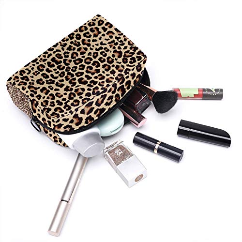 Bolsa de viaje grande con diseño de leopardo, para mujer, neceser de viaje y cosméticos, con muchos bolsillos Multi01. 18.5x7.5x13cm/7.3x3x5.1in