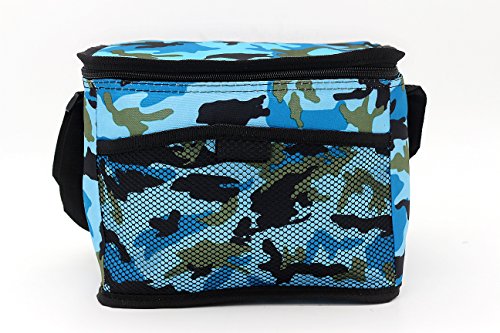 Bolsa Nevera Comida Almuerzo 11 litros，Porta Alimentos de Refrigeración Aislado Resistente al Agua Portátil Mochila de Refrigeración Suave para la Playa/Picnic/Día de Campo/Barbacoa … (Camuflaje)