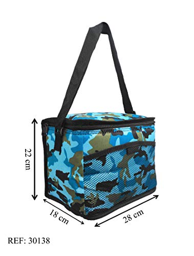 Bolsa Nevera Comida Almuerzo 11 litros，Porta Alimentos de Refrigeración Aislado Resistente al Agua Portátil Mochila de Refrigeración Suave para la Playa/Picnic/Día de Campo/Barbacoa … (Camuflaje)
