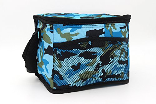 Bolsa Nevera Comida Almuerzo 11 litros，Porta Alimentos de Refrigeración Aislado Resistente al Agua Portátil Mochila de Refrigeración Suave para la Playa/Picnic/Día de Campo/Barbacoa … (Camuflaje)