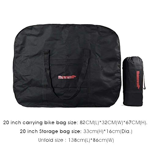 Bolsa Transporte Bicicleta Plegable, Selighting Bolsa de Almacenamiento de Bici Bolsa para el manillar Bolso Plegable para el Envío de Viajes, 20 Pulgadas