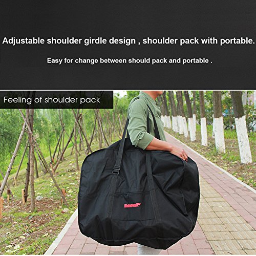 Bolsa Transporte Bicicleta Plegable, Selighting Bolsa de Almacenamiento de Bici Bolsa para el manillar Bolso Plegable para el Envío de Viajes, 20 Pulgadas